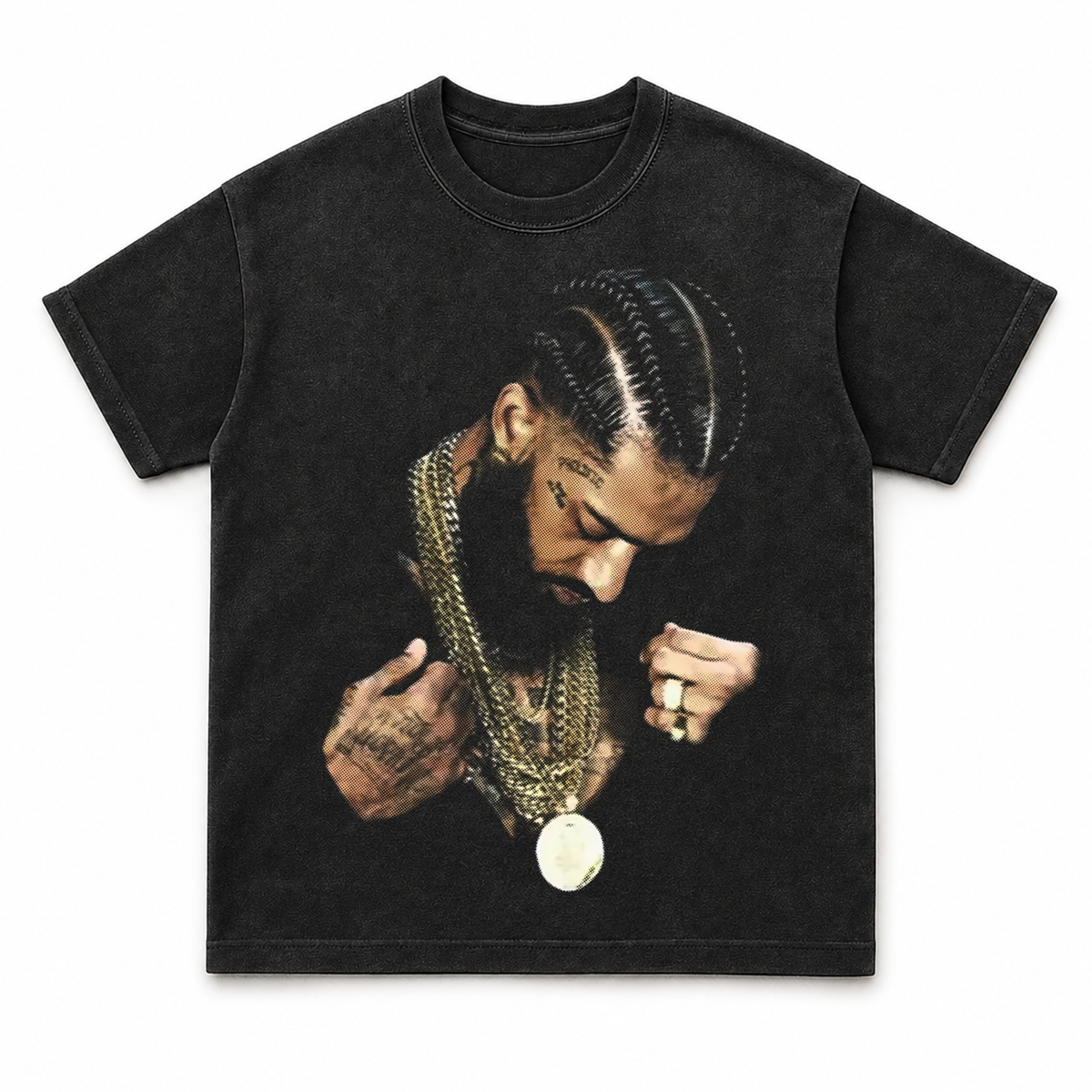 Nipsey Hussle Gold Cubans digital artwork mockup